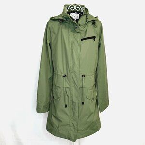 NEW Two by Vince Camuto Ladies Rain Jacket Coat Women's Size XS Full Zip Green